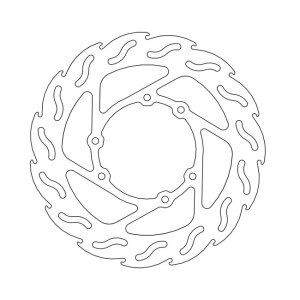 Moto-Master Flame series fixed brake rotor
