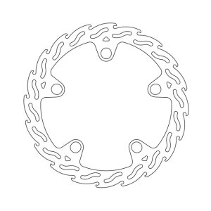 Moto-Master Flame series fixed brake rotor