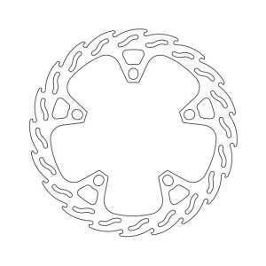 Moto-Master Flame series fixed brake rotor