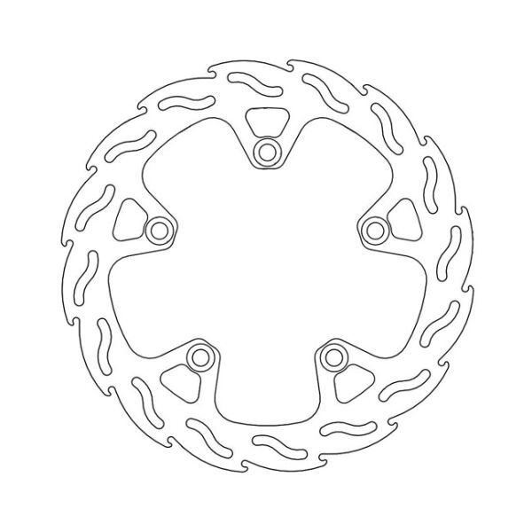 Moto-Master Flame series fixed brake rotor