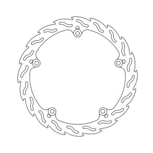 Moto-Master Flame series fixed brake rotor