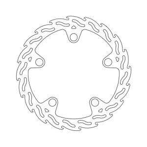 Moto-Master Flame series fixed brake rotor