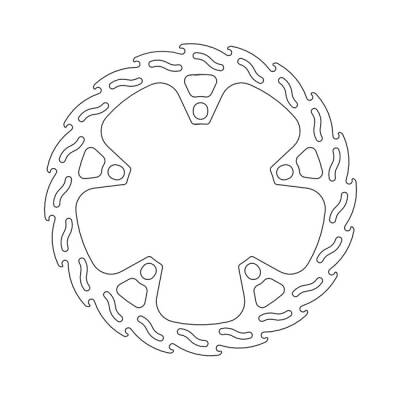 Moto-Master Flame series fixed brake rotor