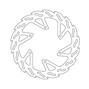 Moto-Master Flame series fixed brake rotor