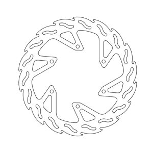 Moto-Master Flame series fixed brake rotor