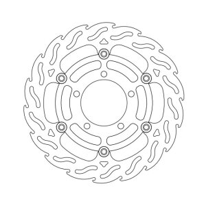 Moto-Master Flame series floating brake rotor