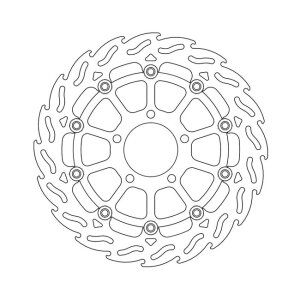 Moto-Master Flame series floating brake rotor