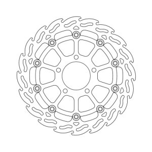 Moto-Master Flame series floating brake rotor