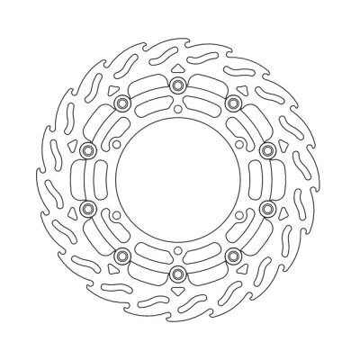 Moto-Master Flame series floating brake rotor
