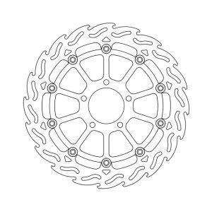 Moto-Master Flame series floating brake rotor