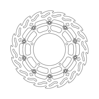Moto-Master Flame series floating brake rotor