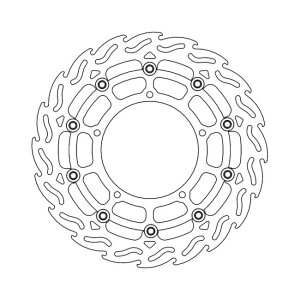 Moto-Master Flame series floating brake rotor