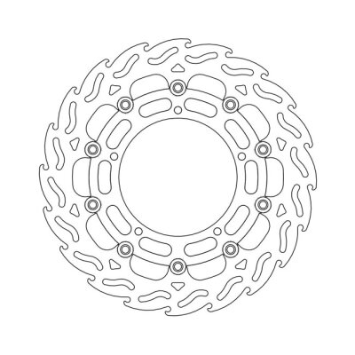 *6 DAYS EXTRA TRANSIT TIME* Moto-Master Flame series floating brake rotor