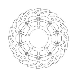 *6 DAYS EXTRA TRANSIT TIME* Moto-Master Flame series floating brake rotor