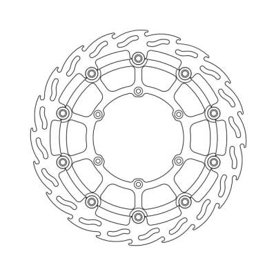 Moto-Master Flame series floating brake rotor