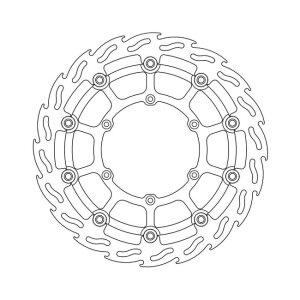 Moto-Master Flame series floating brake rotor
