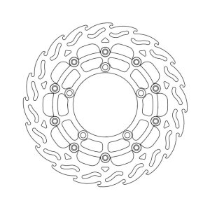Moto-Master Flame series floating brake rotor