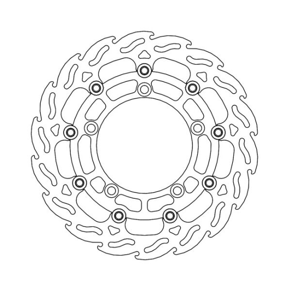 Moto-Master Flame series floating brake rotor