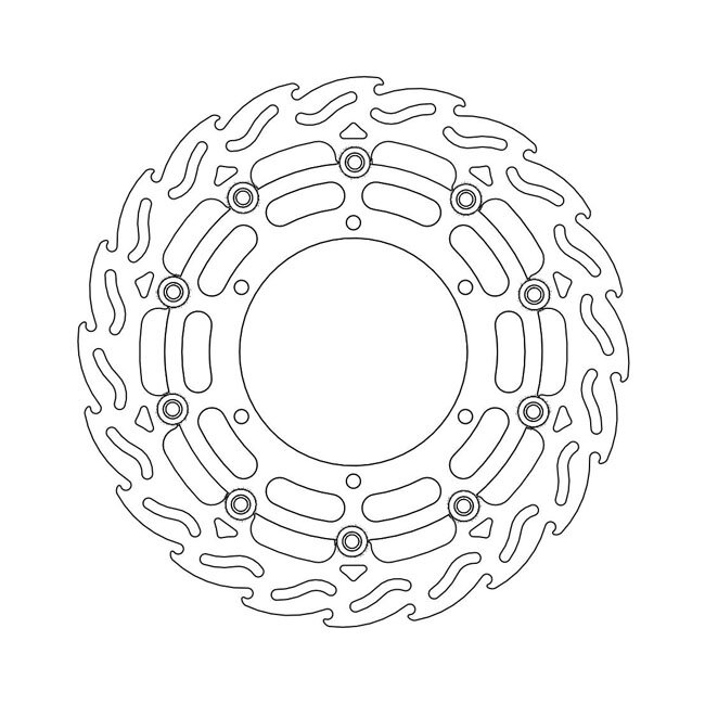 Moto-Master Flame series floating brake rotor