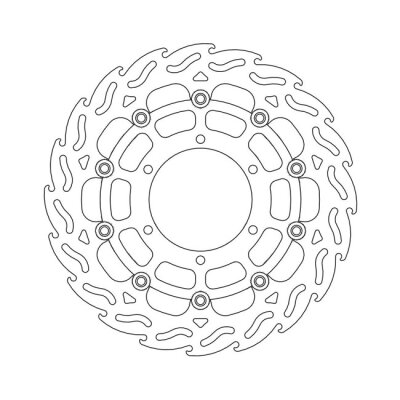Moto-Master Flame series floating brake rotor