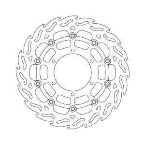 Moto-Master Flame series floating brake rotor