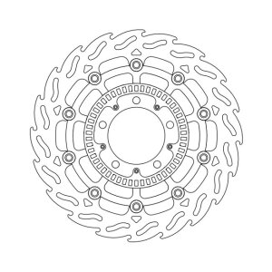 Moto-Master Flame series floating brake rotor