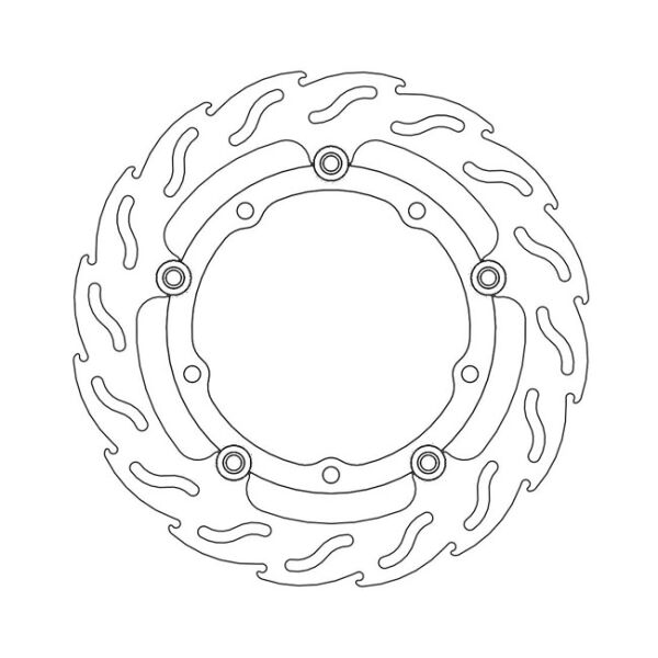 Moto-Master Flame series floating brake rotor