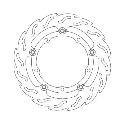 Moto-Master Flame series floating brake rotor
