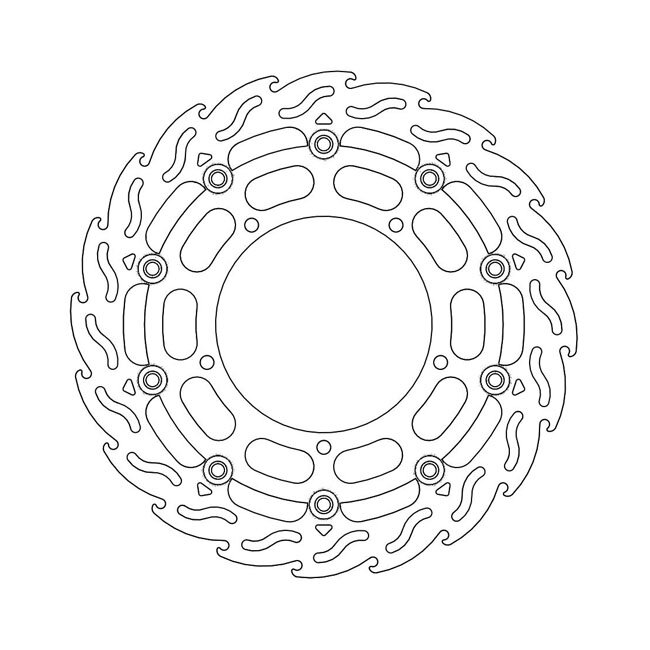 *6 DAYS EXTRA TRANSIT TIME* Moto-Master Flame series floating brake rotor
