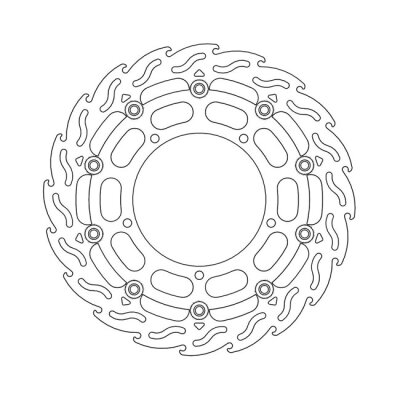 *6 DAYS EXTRA TRANSIT TIME* Moto-Master Flame series floating brake rotor
