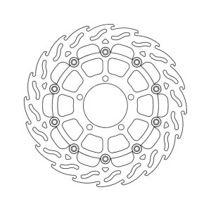 Moto-Master Flame series floating brake rotor