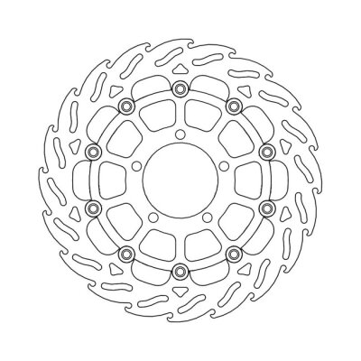 Moto-Master Flame series floating brake rotor
