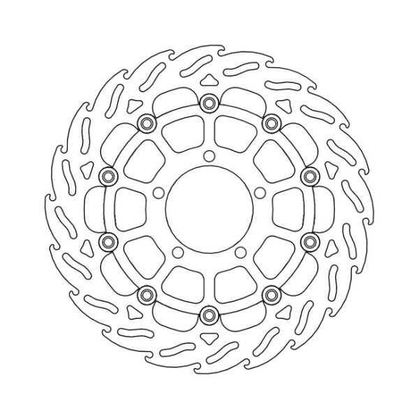 Moto-Master Flame series floating brake rotor