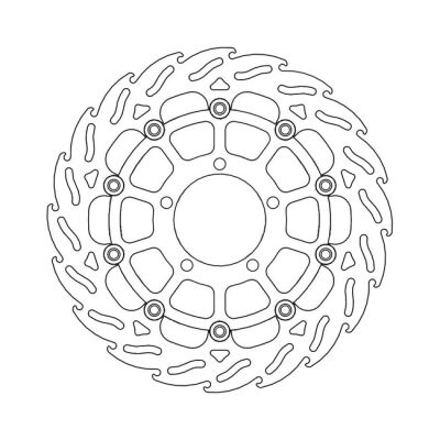 Moto-Master Flame series floating brake rotor