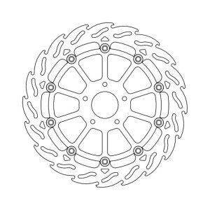 Moto-Master Flame series floating brake rotor