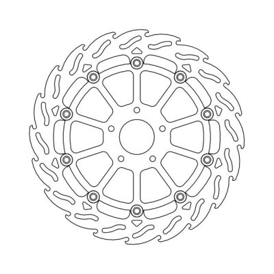 Moto-Master Flame series floating brake rotor