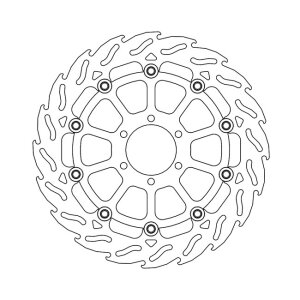 Moto-Master Flame series floating brake rotor