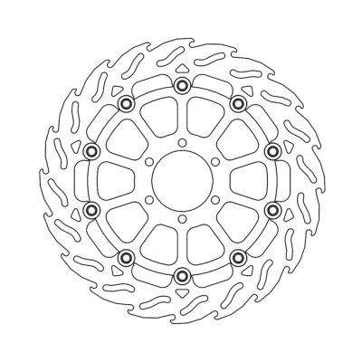 Moto-Master Flame series floating brake rotor