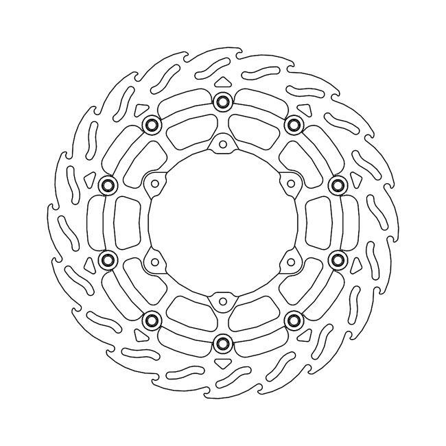 Moto-Master Flame series floating brake rotor