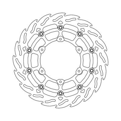 Moto-Master Flame series floating brake rotor