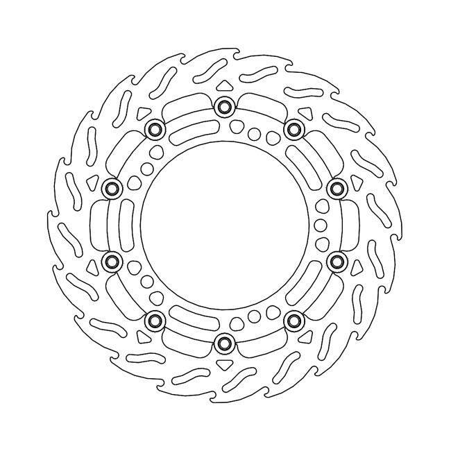 Moto-Master Flame series floating brake rotor