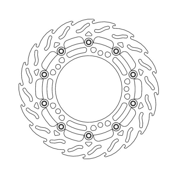 Moto-Master Flame series floating brake rotor