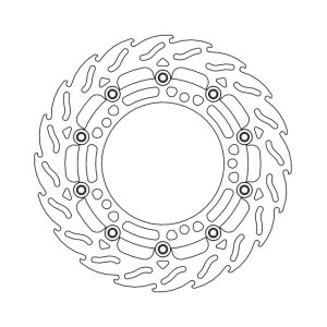 Moto-Master Flame series floating brake rotor