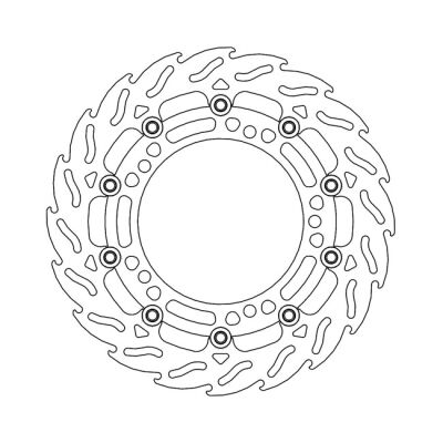 Moto-Master Flame series floating brake rotor