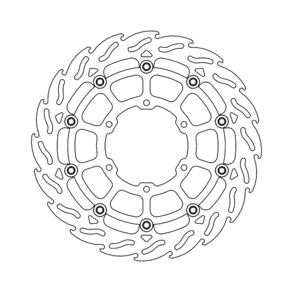 Moto-Master Flame series floating brake rotor