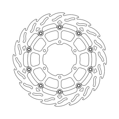 Moto-Master Flame series floating brake rotor