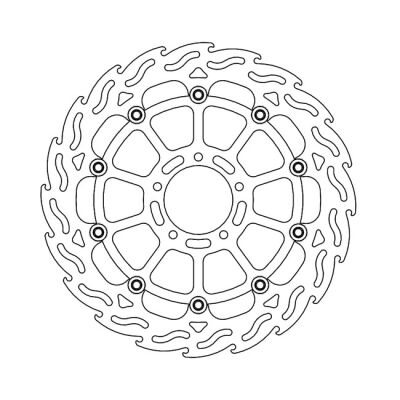 Moto-Master Flame series floating brake rotor