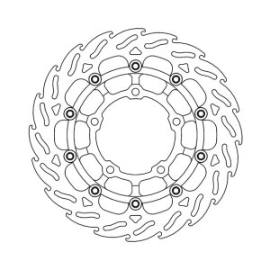 Moto-Master Flame series floating brake rotor