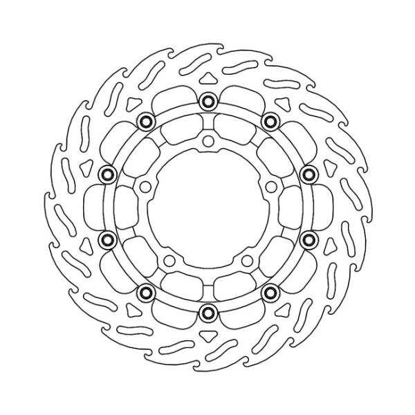 Moto-Master Flame series floating brake rotor