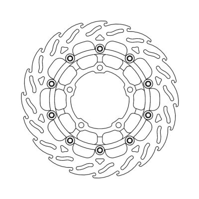 Moto-Master Flame series floating brake rotor